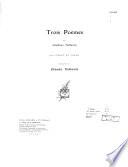 Trois poèmes de Stéphane Mallarmé