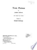 Trois poèmes de Stéphane Mallarmé, pour chant et piano