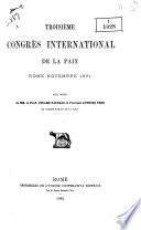 Troisième Congrès international de la paix