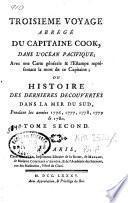 Troisième voyage abrégé du capitaine Cook dans l'océan Pacifique...