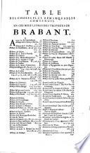Trophées tant sacrées que profanes du Duché de Brabant