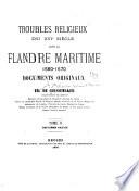 Troubles religieux du XVIe siècle dans la Flandre maritime, 1560-1570
