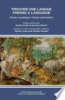 Livre Trouver une langue / Finding a language