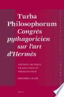 Turba Philosophorum Congrès pythagoricien sur l’art d’Hermès