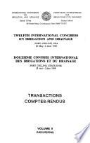 Twelfth International Congress on Irrigation and Drainage, Fort Collins, USA, 28 May - 2 June 1984