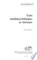 Types morphopsychologiques en littérature