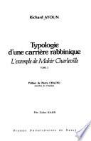 Typologie d'une carrière rabbinique