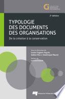 Typologie des documents des organisations, 2e édition