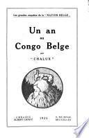 Un an au Congo Belge