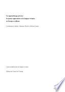 Un apprentissage précoce