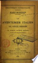 Un aventurier italien du siècle dernier