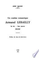 Un combat romantique: Armand Lebailly
