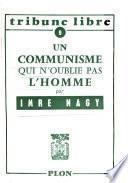 Un communisme qui n'oublie pas l'homme