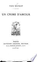 Un crime d'amour