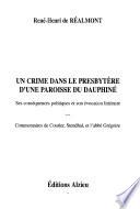 Un crime dans le presbytère d'une paroisse du Dauphiné