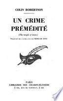 Un crime premedite