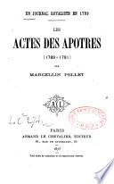 Un journal royaliste en 1789
