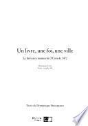 Un livre, une foi, une ville