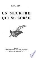 Un meurtre qui se corse