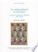 Un milieu libéral et européen
