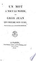 Un mot à tout le monde, ou Gros Jean qui prêche son curé