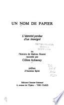 Un nom de papier