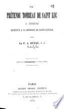 Un prétendu tombeau de Saint Luc à Ephèse restitué à la mémoire de Saint Antipas