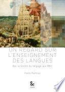 Un regard sur l'enseignement des langues