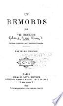 Un remords par Th. Bentzon, pseud