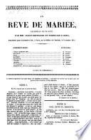 Un reve de mariee, vaudeville en un acte