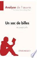 Un sac de billes de Joseph Joffo (Analyse de l'oeuvre)