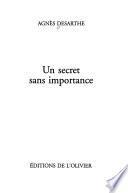Un secret sans importance