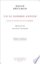 Un si sombre espoir