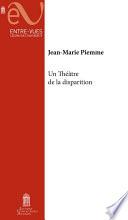 Un Théâtre de la disparition