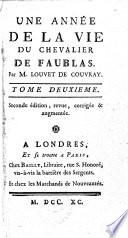 Une année de la vie du chevalier de Faublas