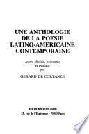 Une Anthologie de la poésie latino-américaine contemporaine