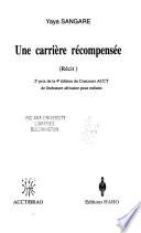 Une carrière rećompensée