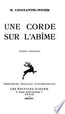 Une corde sur l'abîme