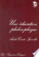 Une éducation philosophique