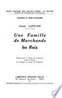Une famille de marchands