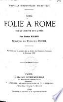 Une folie à Rome