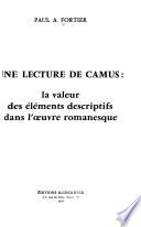 Une lecture de Camus