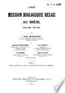 Une mission biologique belge au Brésil (août 1922-mai 1923)