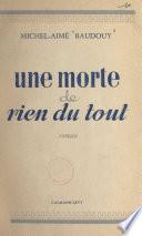 Une morte de rien du tout