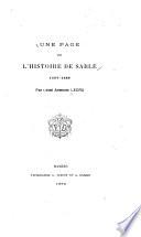 Une page de l'histoire de Sablé, 1567-1589