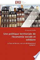Une Politique Territoriale de L'Économie Sociale Et Solidaire
