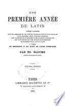 Une première année de Latin ...