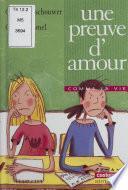 Une preuve d'amour