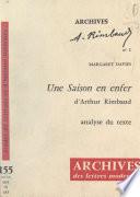 Une saison en enfer, d'Arthur Rimbaud