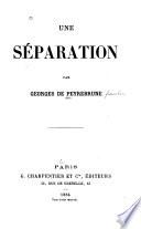 Une sèparation par Georges de Peyrebrune